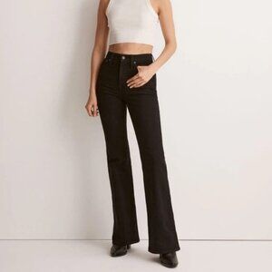 Madewell The Perfect Vintage Flare Black Jeans Size 25 NWOT